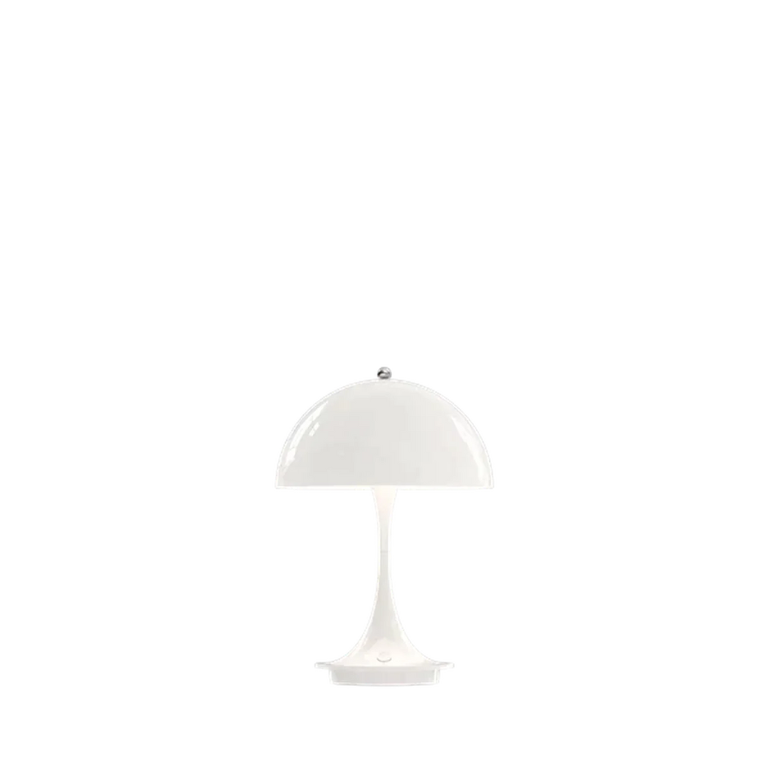 Louis Poulsen Panthella 160 portabel bordlampe-Bordlamper-Louis Poulsen-Grå / Opal-LP__5744168070-Lightup.no