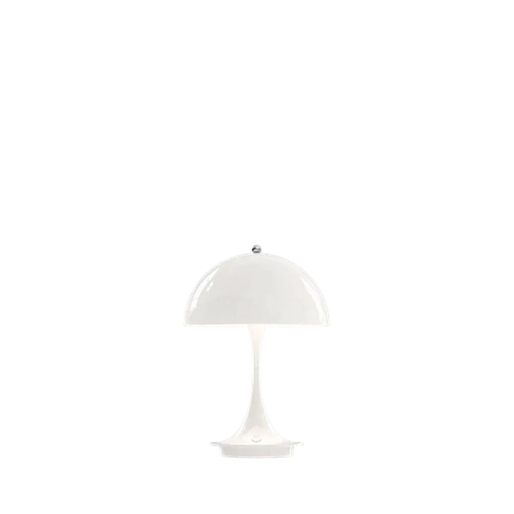 Louis Poulsen Panthella 160 portabel bordlampe-Bordlamper-Louis Poulsen-Grå / Opal-LP__5744168070-Lightup.no