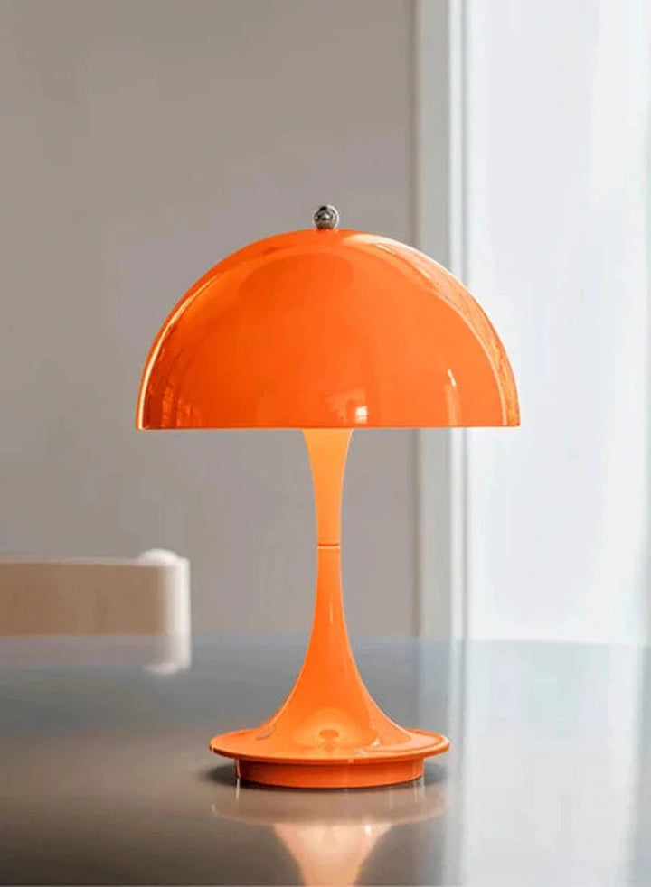 Louis Poulsen Panthella 160 portabel bordlampe-Bordlamper-Louis Poulsen-Grå / Opal-LP__5744168070-Lightup.no
