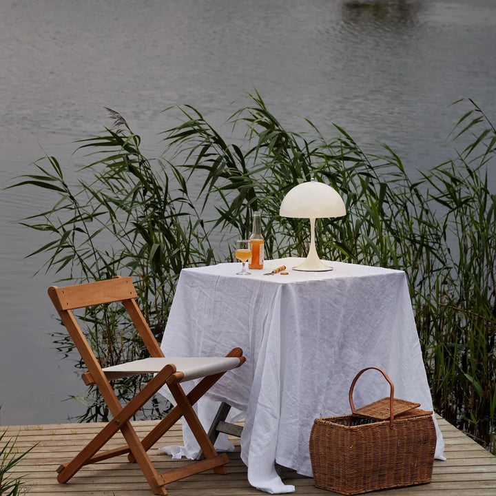 Louis Poulsen Panthella 250 V3 Portable bordlampe-Bordlamper-Louis Poulsen-Krom/opal/beige-LP__5744172998-Lightup.no