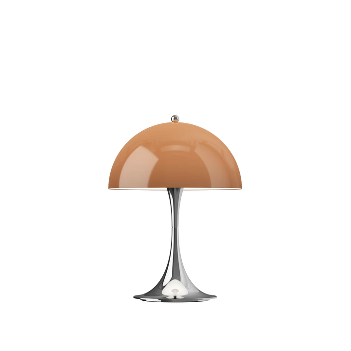 Louis Poulsen Panthella 250 oppladbar portabel bordlampe original 6W - IP44-Bordlamper-Louis Poulsen-Brun / Krom-LP__5744613457-Lightup.no