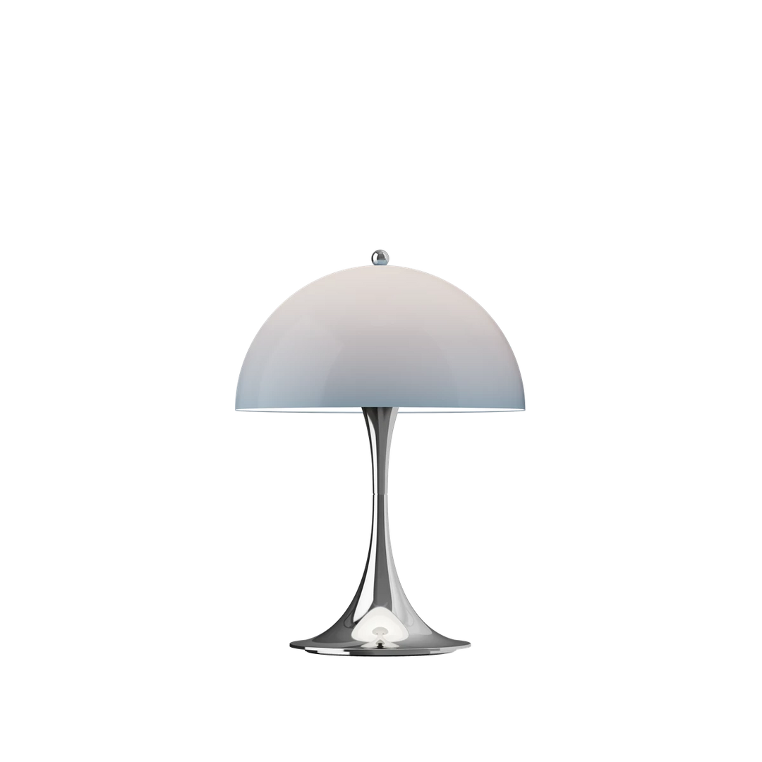 Louis Poulsen Panthella 250 oppladbar portabel bordlampe original 6W - IP44-Bordlamper-Louis Poulsen-Grønn / Krom-LP__5744613460-Lightup.no