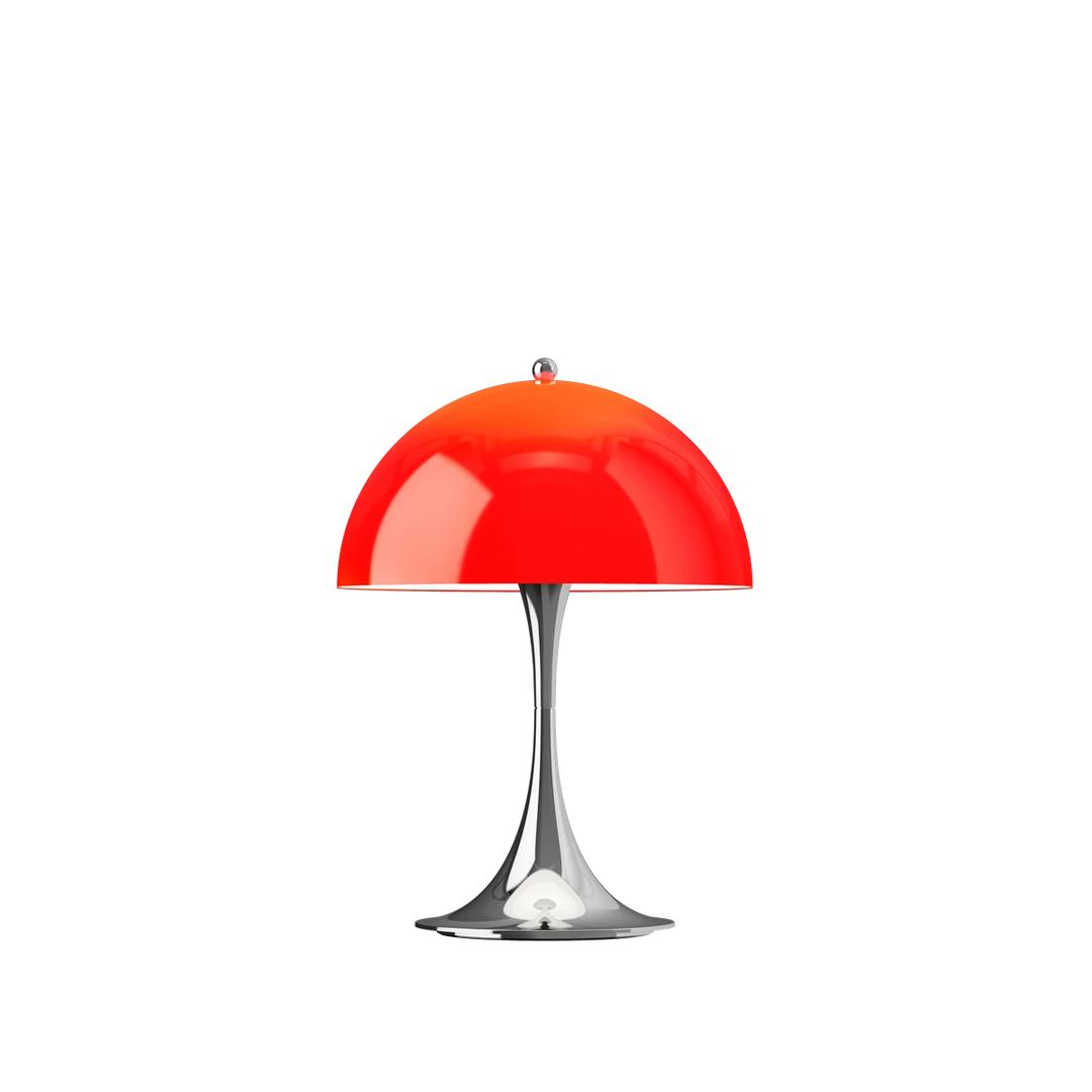 Louis Poulsen Panthella 250 oppladbar portabel bordlampe original 6W - IP44-Bordlamper-Louis Poulsen-Grønn / Krom-LP__5744613460-Lightup.no