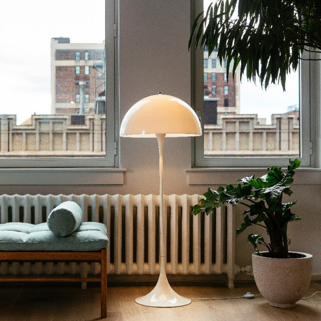 Louis Poulsen Panthella gulvlampe-Gulvlamper-Louis Poulsen-Hvit / Opal-LP__5744167068-Lightup.no