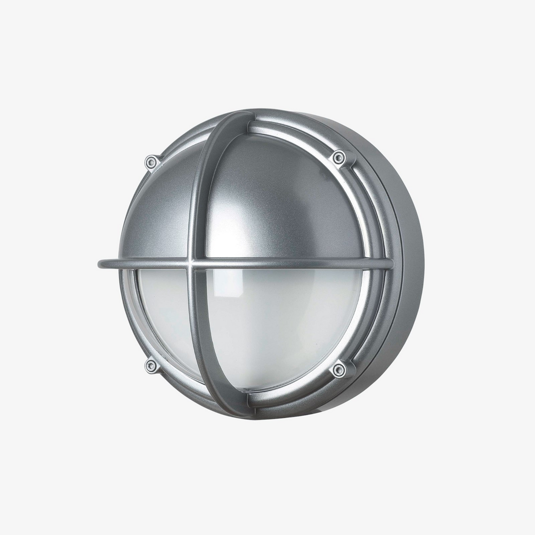 Louis Poulsen Skot utendørs halvskjerm vegglampe-Utebelysning vegg veggskjold-Louis Poulsen-Grafitt / Klar-LP__5743150238-Lightup.no