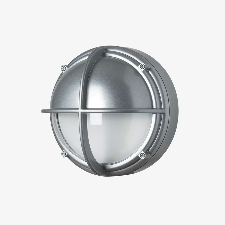 Louis Poulsen Skot utendørs halvskjerm vegglampe-Utebelysning vegg veggskjold-Louis Poulsen-Grafitt / Klar-LP__5743150238-Lightup.no