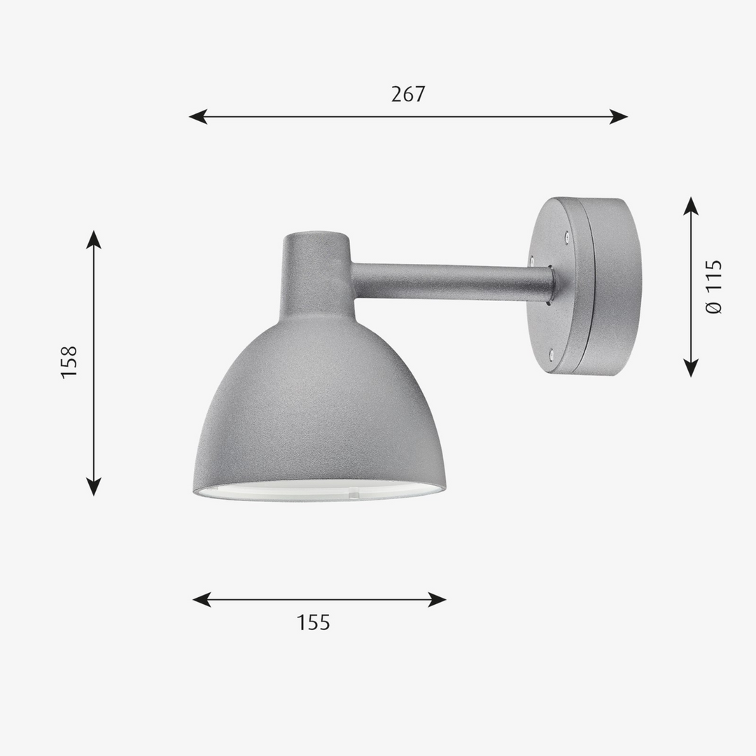 Louis Poulsen Toldbod utendørs vegglampe 15-Utebelysning vegg klassisk-Louis Poulsen-Svart-LP__5743145926-Lightup.no