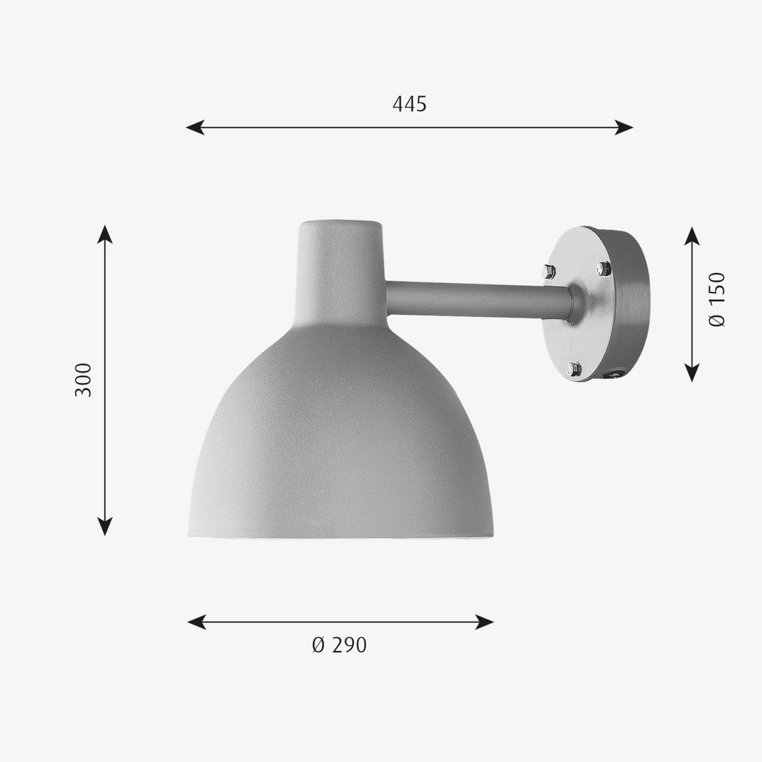 Louis Poulsen Toldbod utendørs vegglampe 29-Utebelysning vegg klassisk-Louis Poulsen-Svart-LP__5743156902-Lightup.no