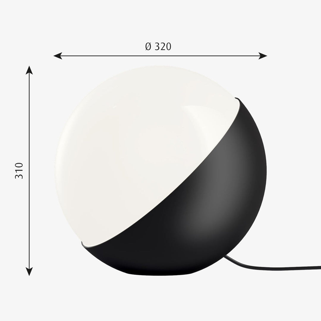 Louis Poulsen VL Studio 320 bord / gulv-Bordlamper-Louis Poulsen-Svart / Opal-LP__5744167893-Lightup.no