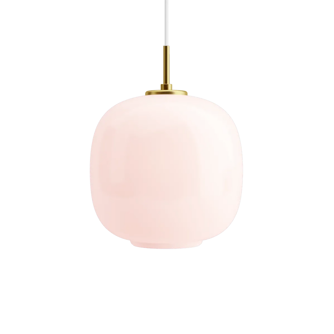 Louis Poulsen VL45 Radiohuspendel Ø25-Takpendler-Louis Poulsen-Messing / glossy pale rose glass-LP__5741115152-Lightup.no
