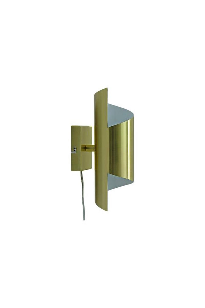 Lucile vegglampe-Vegglamper-Aneta Lighting-Matt messing / Hvit-20042-25-Lightup.no