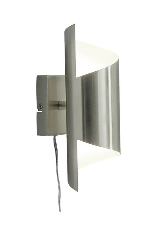 Lucile vegglampe-Vegglamper-Aneta Lighting-Stål / Hvit-20042-90-Lightup.no