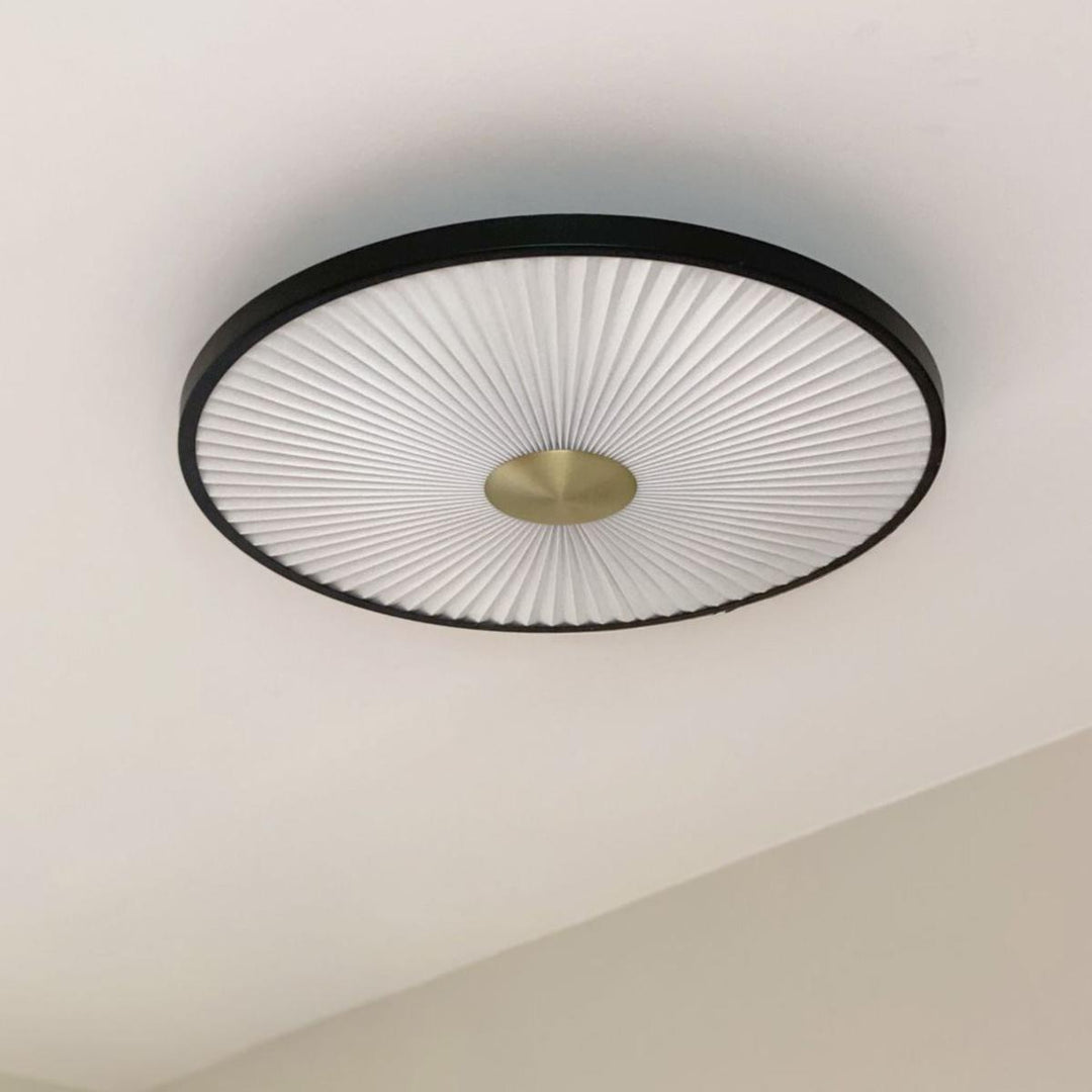 Lumi taklampe m/plissering Ø50-Taklamper-Luminor-Svart-5714198600908-Lightup.no