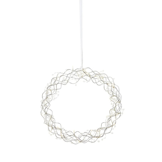 Luminis dekorasjons krans 35 cm-Julebelysning dekor og pynt-Marksløjd-Sølv-Mrk-706458-Lightup.no
