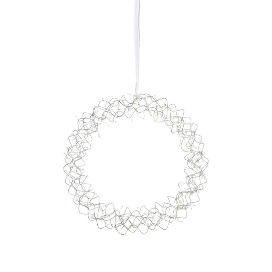 Luminis dekorasjons krans 60 cm-Julebelysning dekor og pynt-Marksløjd-Sølv-Mrk-706459-Lightup.no