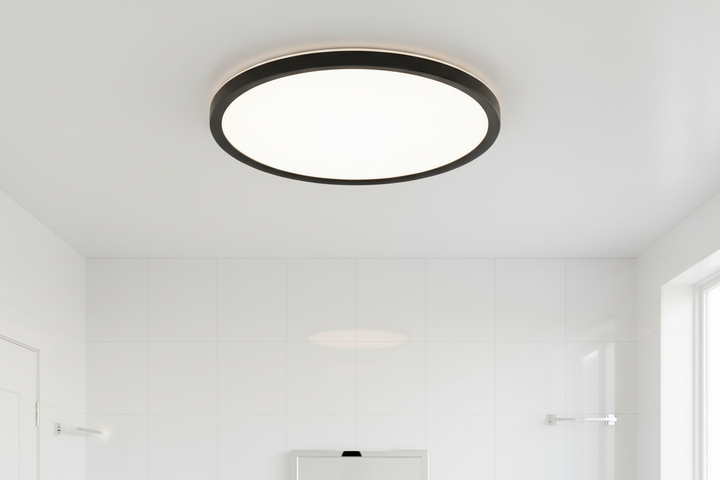 Luna 30 cm taklampe 18W 3000 Kelvin IP54 - 3-step dim-Taklamper-Ms - belysning-Svart-9400000225-Lightup.no