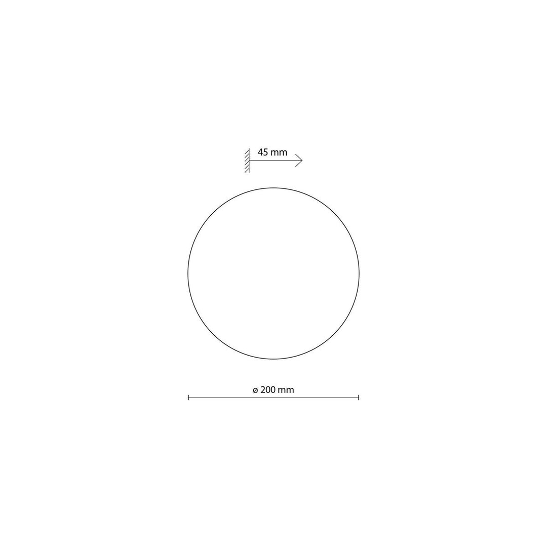 Luna vegglampe 20 cm-Vegglamper-TK Lighting-Svart-TK-6012-Lightup.no