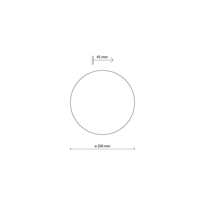Luna vegglampe 20 cm-Vegglamper-TK Lighting-Svart-TK-6012-Lightup.no