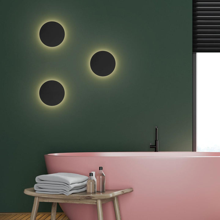 Luna vegglampe 20 cm-Vegglamper-TK Lighting-Svart-TK-6012-Lightup.no