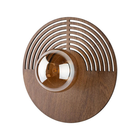 Lunar wood 30 cm vegglampe-Vegglamper-TK Lighting-Brun-TK-11014-Lightup.no