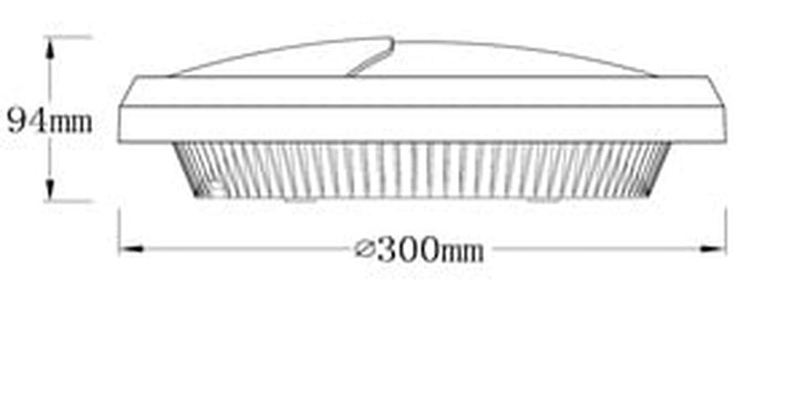 Luno Nuova vegglampe 30 cm utendørs IP65 13W 3000K IK6-Utebelysning vegg veggskjold-NorDesign-Hvit-3259120-Lightup.no