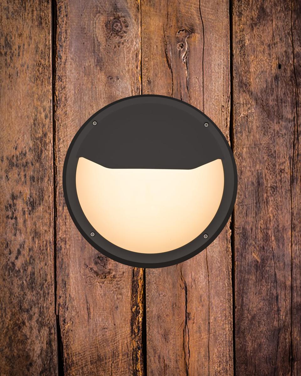 Luno Nuova vegglampe 30 cm utendørs IP65 13W 3000K IK6-Utebelysning vegg veggskjold-NorDesign-Hvit-3259120-Lightup.no