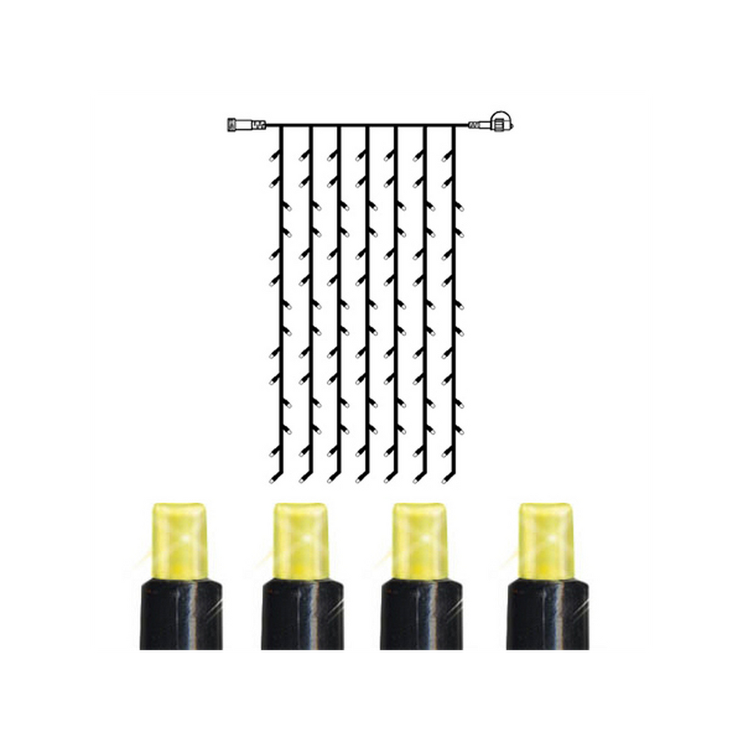 Lysgardin 2 meter System 24 - Varmhvit-System24-Star Trading-Hvit-0491-12-1-Lightup.no