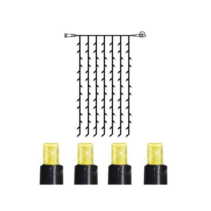 Lysgardin 2 meter System 24 - Varmhvit-System24-Star Trading-Hvit-0491-12-1-Lightup.no