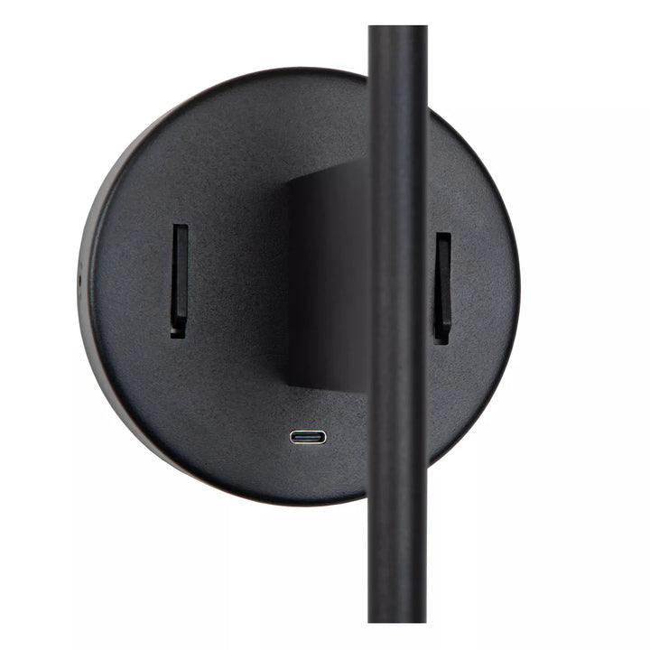 Magic vegglampe med USB C og leselys-Vegglamper-Lucide-Svart / Hvit-LC68211/82/30-Lightup.no