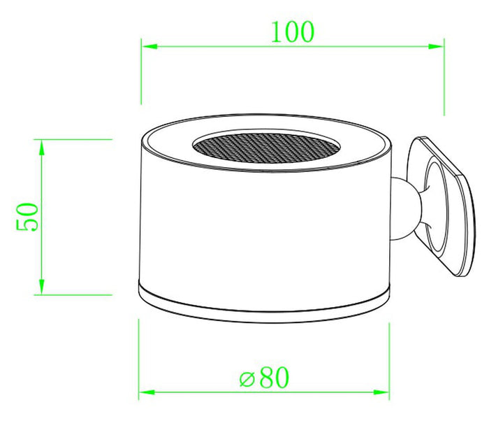Magneto K2 vegglampe oppladbar 4,5W-Vegglamper-NorDesign-Grafitt-37102505-Lightup.no