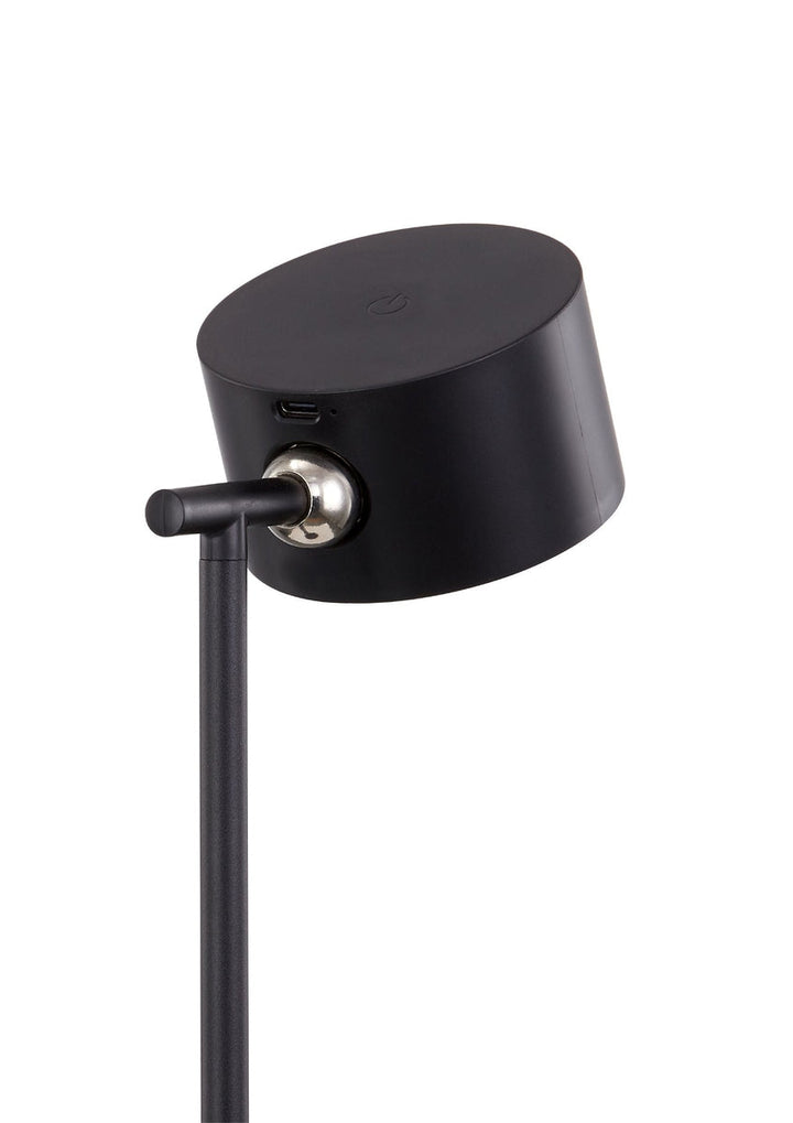 Magneto bord og vegglampe 4,5W oppladbar USB - Svart-Bordlamper-NorDesign-37101505-Lightup.no