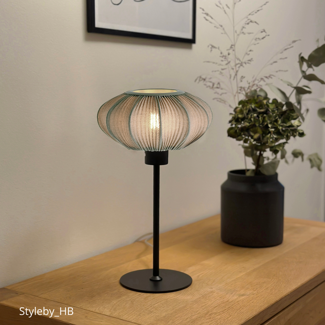 Mamsell bordlampe-Bordlamper-Aneta Lighting-Svart / Grå-18402-15-18-Lightup.no