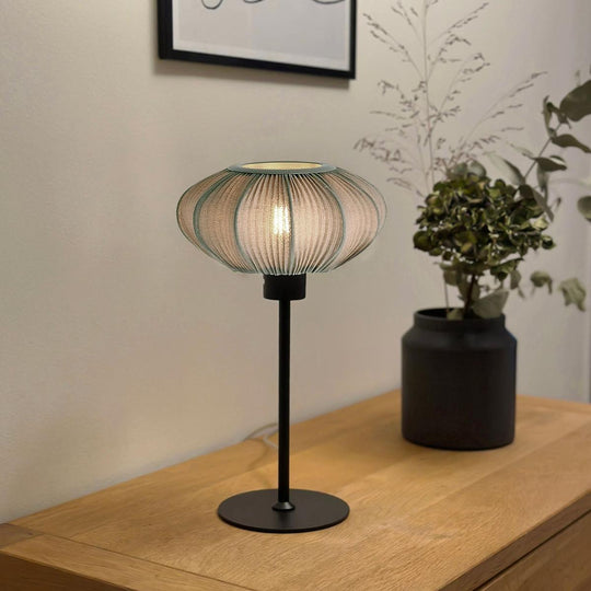 Mamsell liten bordlampe-Bordlamper-Aneta Lighting-Svart / Grå-18402-15-18-Lightup.no