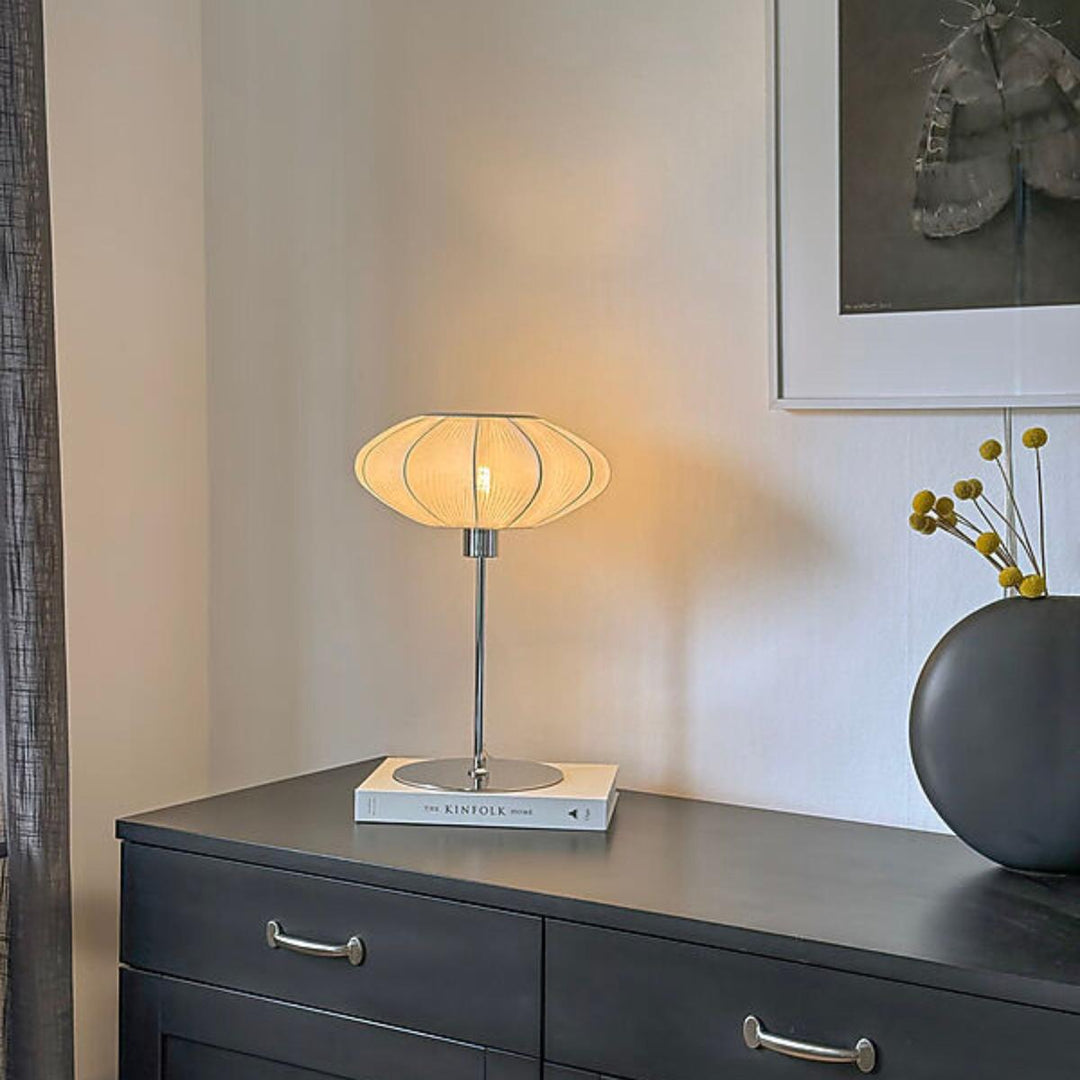 Mamsell stor bordlampe-Bordlamper-Aneta Lighting-Svart / Grå-18403-15-18-Lightup.no