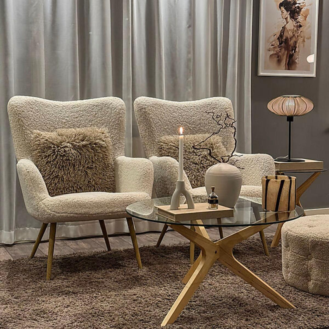 Mamsell stor bordlampe-Bordlamper-Aneta Lighting-Svart / Grå-18403-15-18-Lightup.no