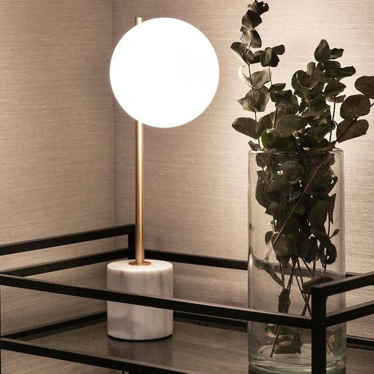 Marble bordlampe H55-Bordlamper-Lightup.no-Svart / Opal-5714198007165-Lightup.no