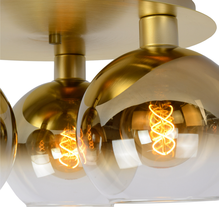 Marius taklampe 3-Taklamper-Lucide-Svart / Røyk-LC74114/03/30-Lightup.no