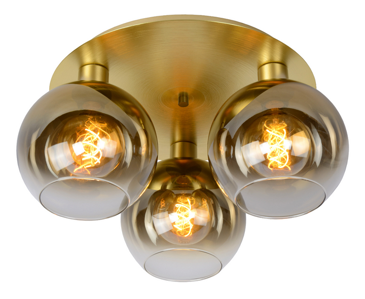Marius taklampe 3-Taklamper-Lucide-Svart / Røyk-LC74114/03/30-Lightup.no