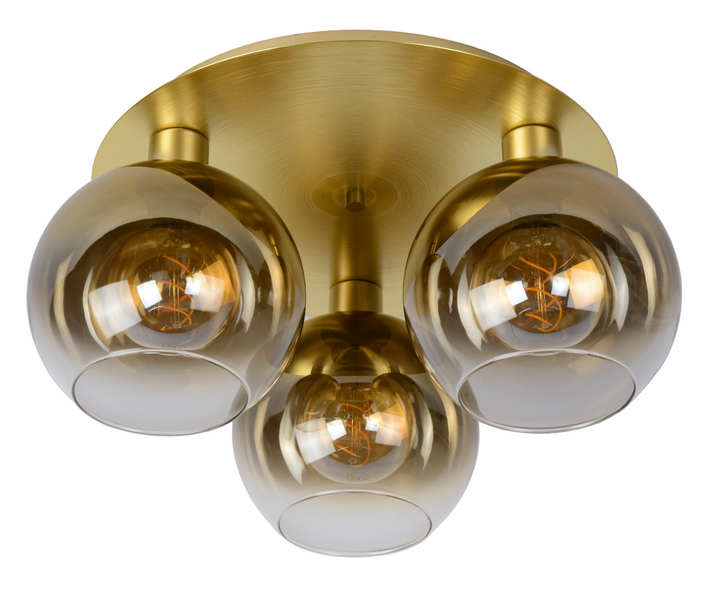 Marius taklampe 3-Taklamper-Lucide-Svart / Røyk-LC74114/03/30-Lightup.no