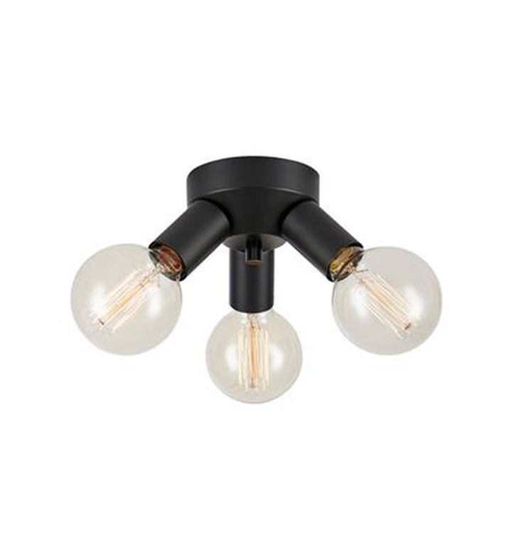 Mazzo taklampe 3-lys - Svart - Svart-Taklamper-Marksløjd-Svart-Mrk-108549-Lightup.no
