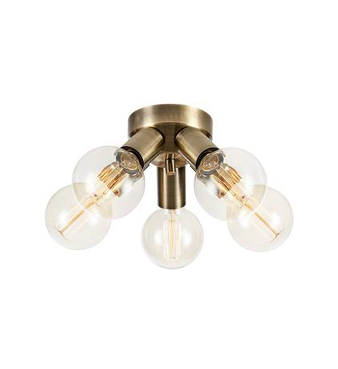 Mazzo taklampe 5-lys - Antikk messingfarget - Messing-Taklamper-Marksløjd-Messing-Mrk-108553-Lightup.no