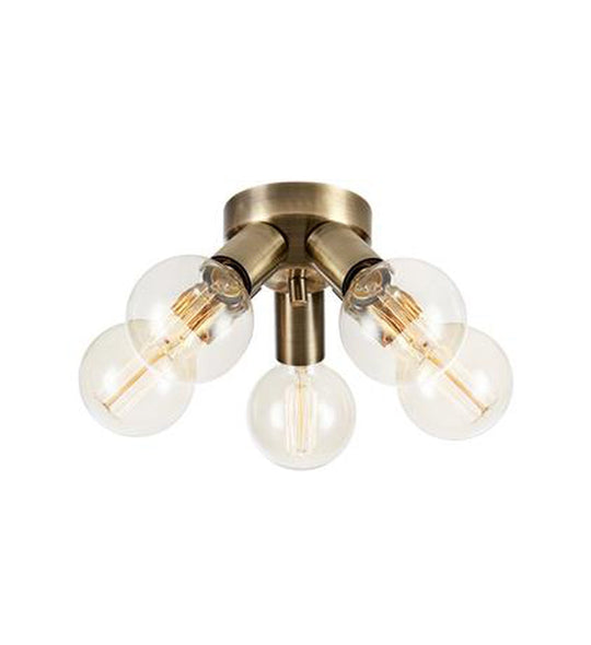 Mazzo taklampe 5-lys - Antikk messingfarget - Messing-Taklamper-Marksløjd-Messing-Mrk-108553-Lightup.no
