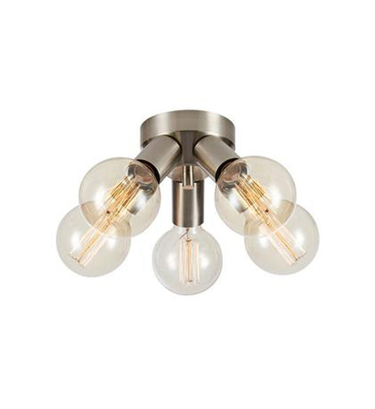 Mazzo taklampe 5-lys - Satin Nikkelfarget - Nikkel-Taklamper-Marksløjd-Nikkel-Mrk-108554-Lightup.no