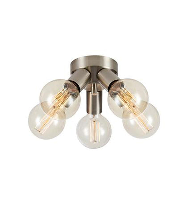 Mazzo taklampe 5-lys - Satin Nikkelfarget - Nikkel-Taklamper-Marksløjd-Nikkel-Mrk-108554-Lightup.no