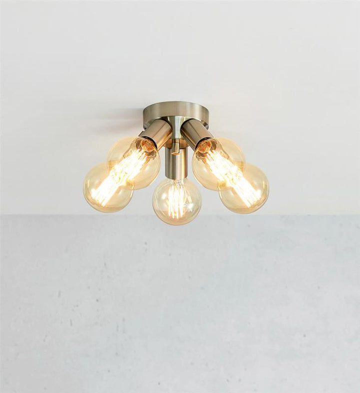 Mazzo taklampe 5-lys - Satin Nikkelfarget - Nikkel-Taklamper-Marksløjd-Nikkel-Mrk-108554-Lightup.no