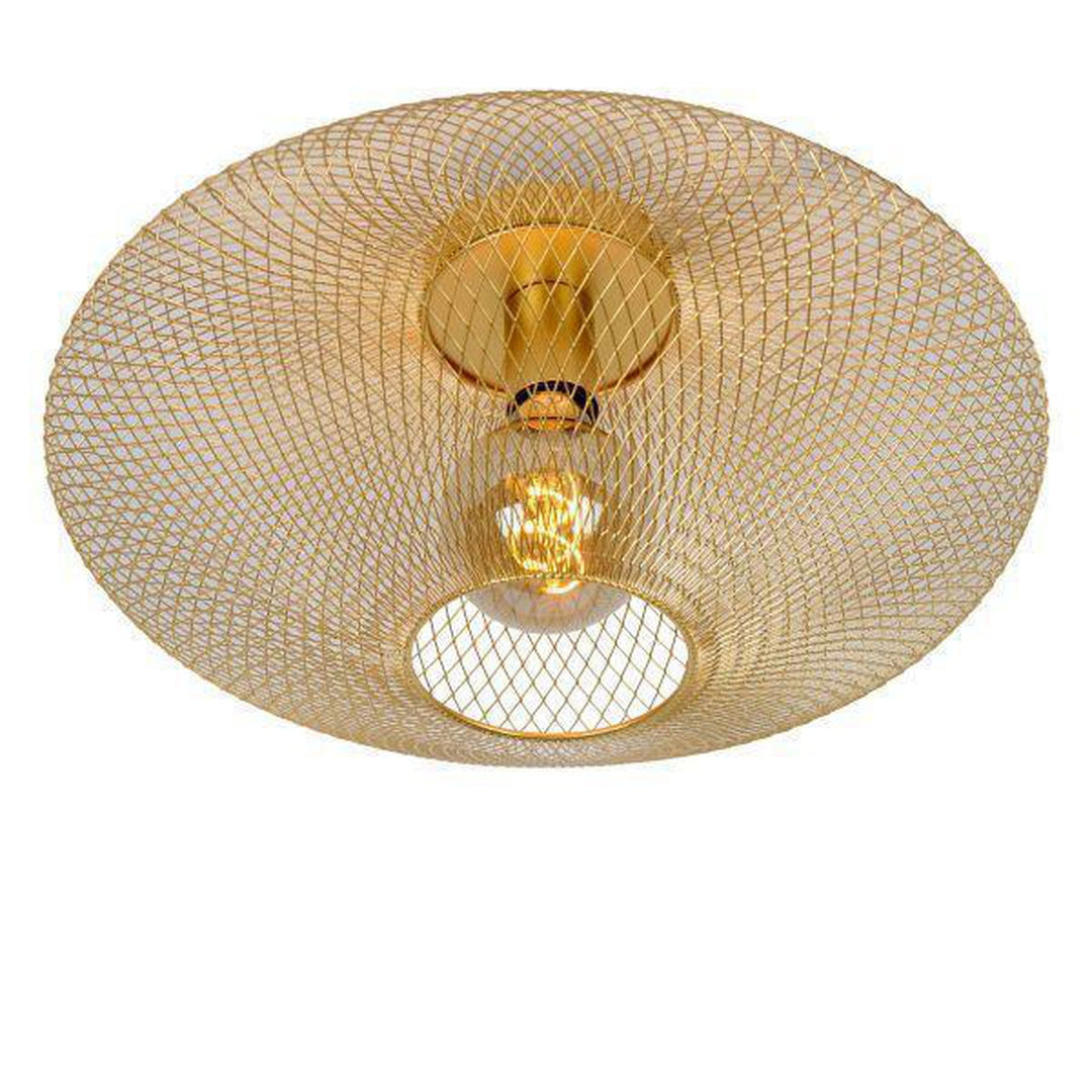 Mesh taklampe 45 cm-Taklamper-Lucide-Messing-LC21123/45/02-Lightup.no
