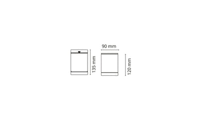 Metro taklampe utendørs IP65 4,5W-Utebelysning taklampe-Sg Armaturen As-Svart-3104294-Lightup.no