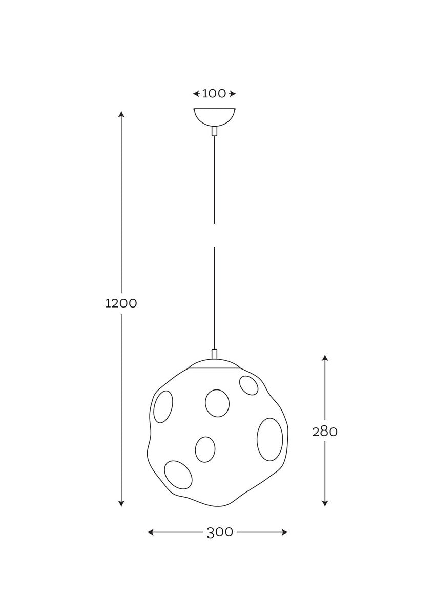 Mico takpendel 30 cm - Antikkmessing/lister grey-Takpendler-NorDesign-Messing-44-1302001-Lightup.no