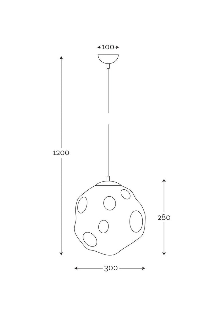 Mico takpendel 30 cm - Antikkmessing/lister grey-Takpendler-NorDesign-Messing-44-1302001-Lightup.no