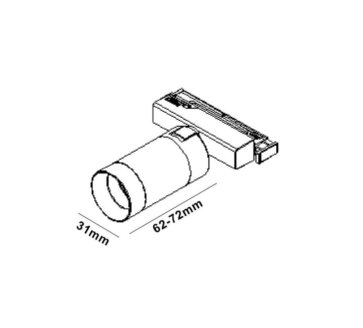 Microline Beta spot 8W 2700 kelvin 24V RA90 10-40 grader spredning-Microline-NorDesign-Grafitt svart-382421005-Lightup.no